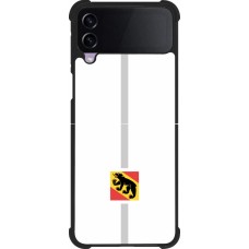 Samsung Galaxy Z Flip3 5G Case Hülle - Silikon schwarz Kanton BE weiss