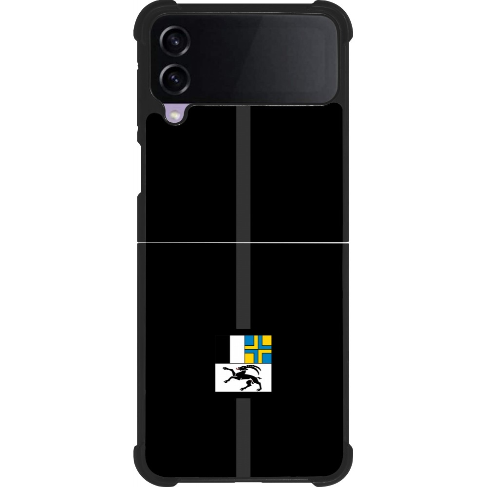 Coque Samsung Galaxy Z Flip3 5G - Silicone rigide noir Canton GR noir