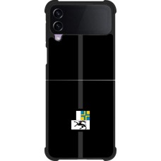 Coque Samsung Galaxy Z Flip3 5G - Silicone rigide noir Canton GR noir