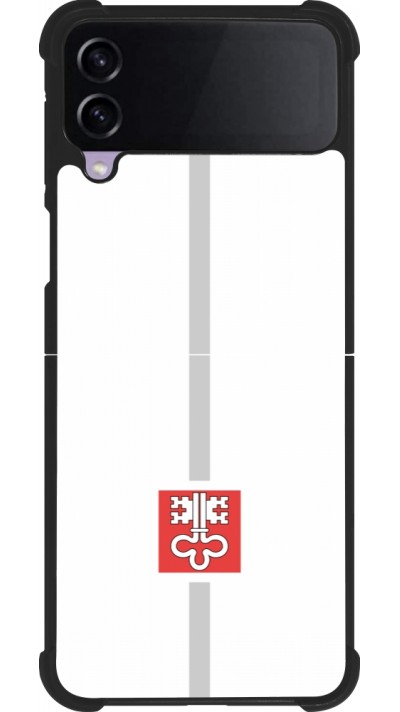 Samsung Galaxy Z Flip3 5G Case Hülle - Silikon schwarz Kanton NW weiss