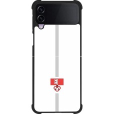 Samsung Galaxy Z Flip3 5G Case Hülle - Silikon schwarz Kanton OW weiss