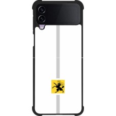 Samsung Galaxy Z Flip3 5G Case Hülle - Silikon schwarz Kanton SH weiss
