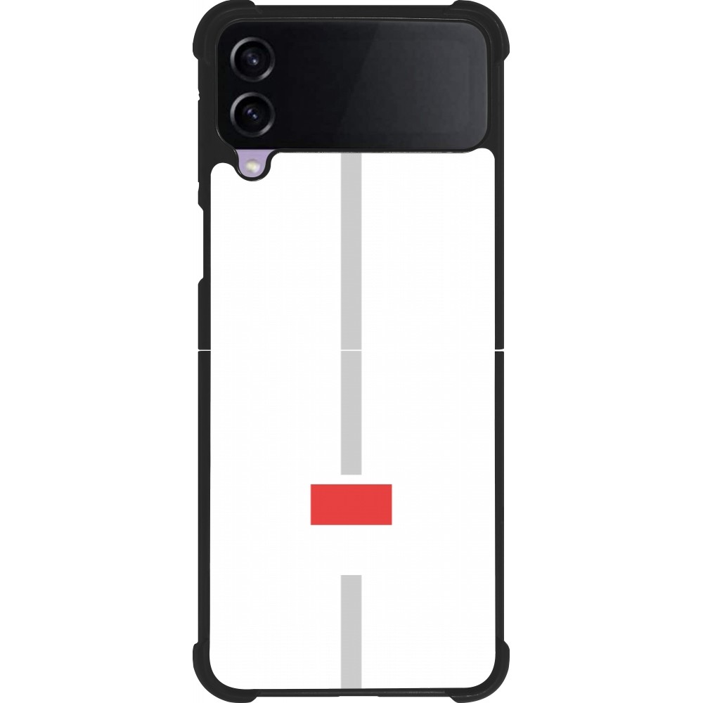 Samsung Galaxy Z Flip3 5G Case Hülle - Silikon schwarz Kanton SO weiss