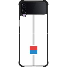 Samsung Galaxy Z Flip3 5G Case Hülle - Silikon schwarz Kanton TI weiss