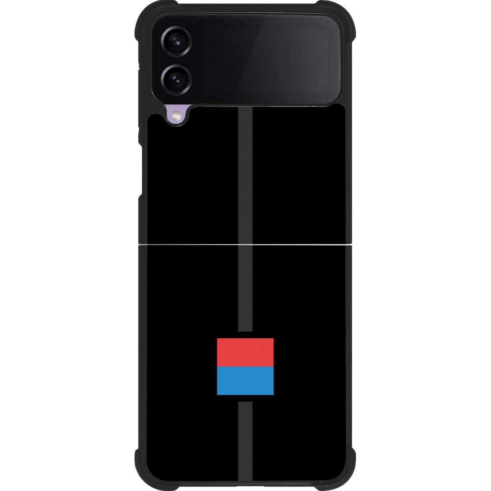Coque Samsung Galaxy Z Flip3 5G - Silicone rigide noir Canton TI noir