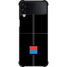 Coque Samsung Galaxy Z Flip3 5G - Silicone rigide noir Canton TI noir