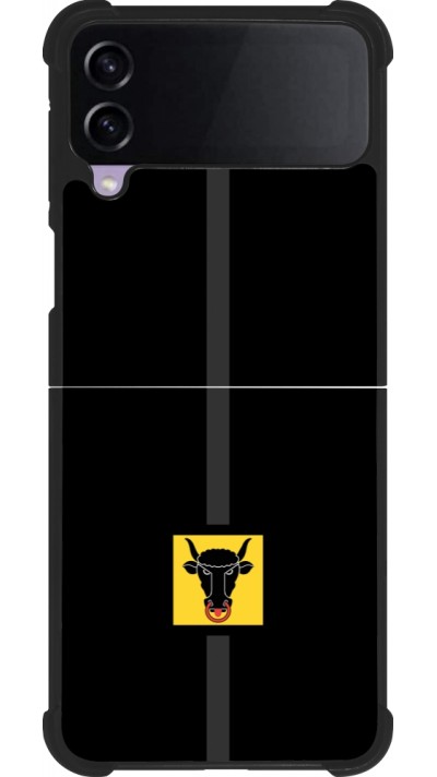 Samsung Galaxy Z Flip3 5G Case Hülle - Silikon schwarz Kanton UR schwarz