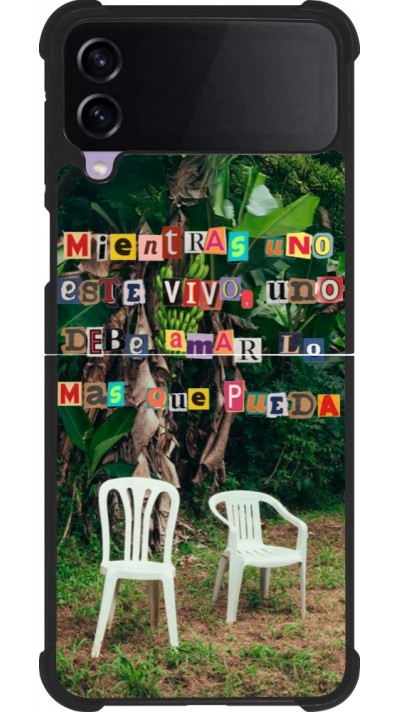 Coque Samsung Galaxy Z Flip3 5G - Silicone rigide noir Chairs DTMF