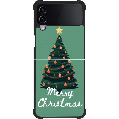 Samsung Galaxy Z Flip3 5G Case Hülle - Silikon schwarz Christmas 25 Xmas Tree