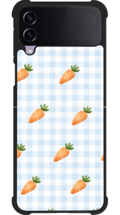 Coque Samsung Galaxy Z Flip3 5G - Silicone rigide noir Easter 2026 Pattern carrots
