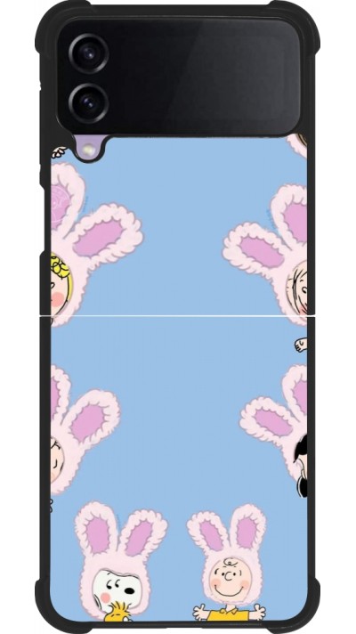 Coque Samsung Galaxy Z Flip3 5G - Silicone rigide noir Easter 2026 Snoopy