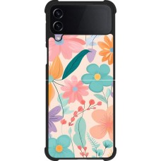Samsung Galaxy Z Flip3 5G Case Hülle - Silikon schwarz Easter 2024 spring flowers