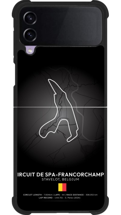 Coque Samsung Galaxy Z Flip3 5G - Silicone rigide noir F1 Track 2025 Belgium
