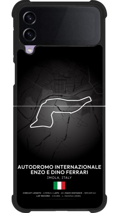 Coque Samsung Galaxy Z Flip3 5G - Silicone rigide noir F1 Track 2025 Emilia-Rogmana