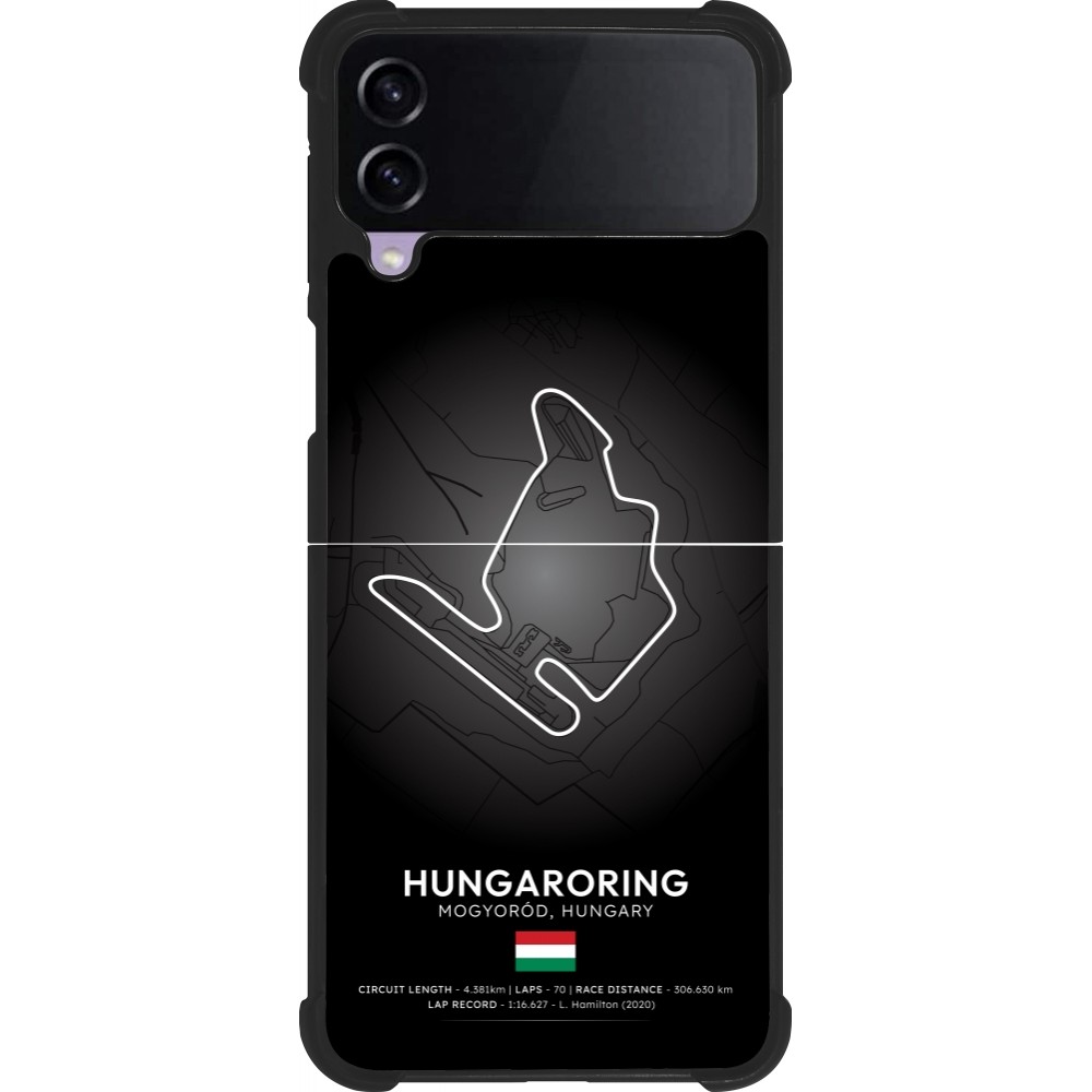 Coque Samsung Galaxy Z Flip3 5G - Silicone rigide noir F1 Track 2025 Hungary