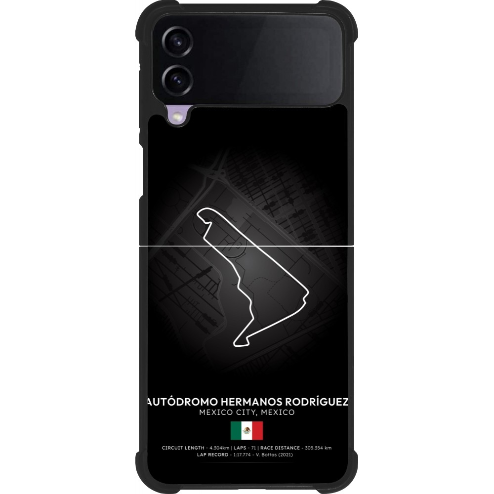 Coque Samsung Galaxy Z Flip3 5G - Silicone rigide noir F1 Track 2025 Mexico