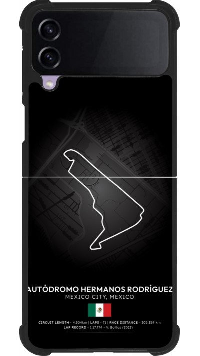 Coque Samsung Galaxy Z Flip3 5G - Silicone rigide noir F1 Track 2025 Mexico