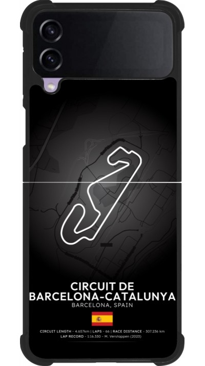 Coque Samsung Galaxy Z Flip3 5G - Silicone rigide noir F1 Track 2025 Spain