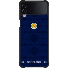 Coque Samsung Galaxy Z Flip3 5G - Silicone rigide noir Maillot de football Ecosse 2026 personnalisable