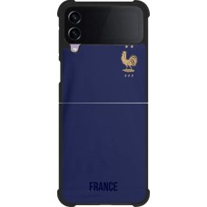 Samsung Galaxy Z Flip3 5G Case Hülle - Silikon schwarz Frankreich 2022 personalisierbares Fussballtrikot