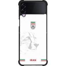 Coque Samsung Galaxy Z Flip3 5G - Silicone rigide noir Maillot de football Iran 2026 personnalisable