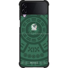 Coque Samsung Galaxy Z Flip3 5G - Silicone rigide noir Maillot de football Mexique 2026 personnalisable