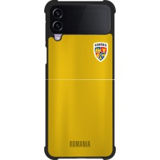Coque Samsung Galaxy Z Flip3 5G - Silicone rigide noir Maillot de football Roumanie
