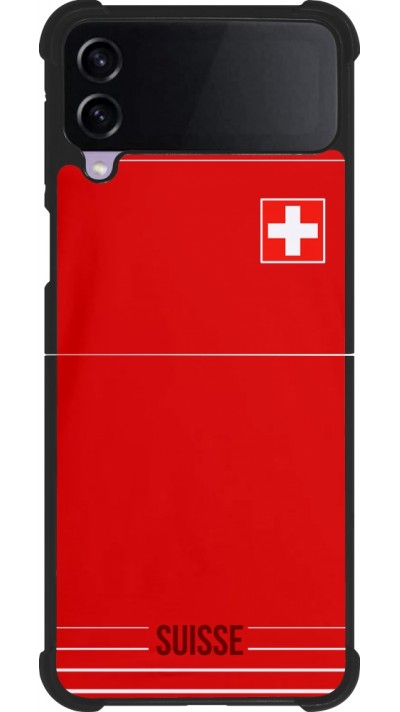 Samsung Galaxy Z Flip3 5G Case Hülle - Silikon schwarz Football shirt Switzerland 2022