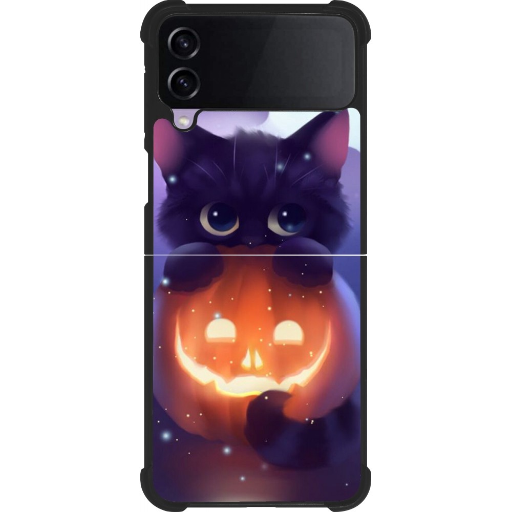 Samsung Galaxy Z Flip3 5G Case Hülle - Silikon schwarz Halloween 17 15
