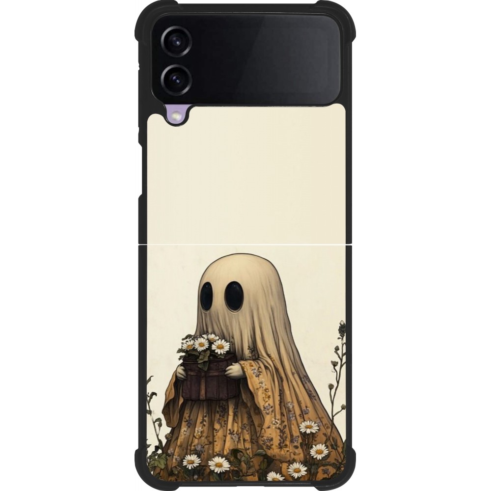 Samsung Galaxy Z Flip3 5G Case Hülle - Silikon schwarz Halloween 2025 Ghost gardener