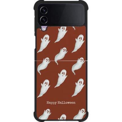 Samsung Galaxy Z Flip3 5G Case Hülle - Silikon schwarz Halloween 2025 Pattern of ghosts