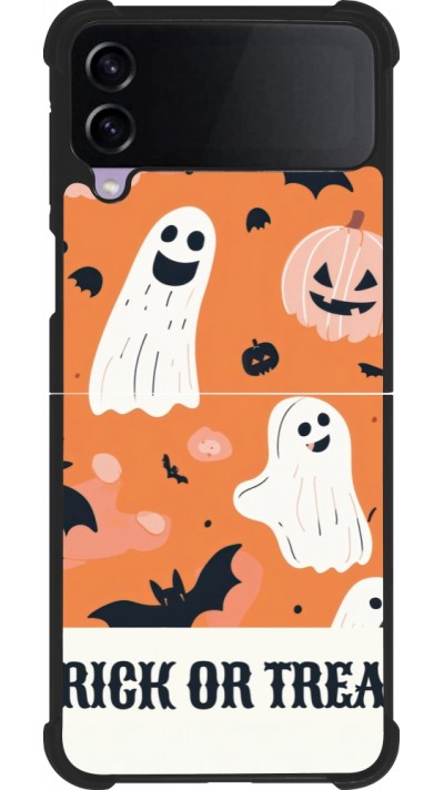 Samsung Galaxy Z Flip3 5G Case Hülle - Silikon schwarz Halloween 2025 Trick or treat