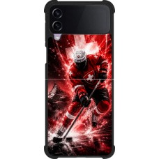 Coque Samsung Galaxy Z Flip3 5G - Silicone rigide noir Hockey World Championship Player