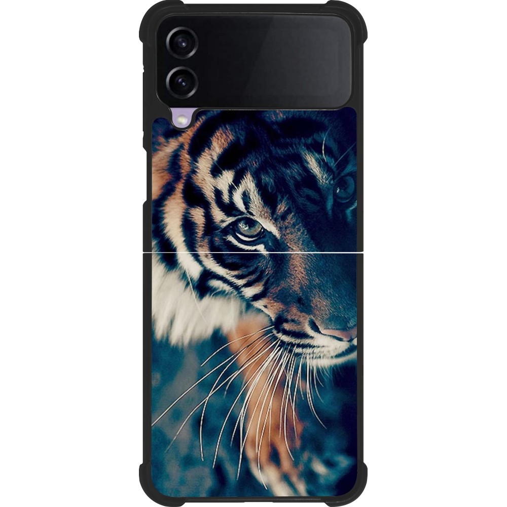 Samsung Galaxy Z Flip3 5G Case Hülle - Silikon schwarz Incredible Lion
