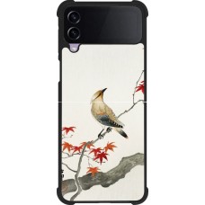 Samsung Galaxy Z Flip3 5G Case Hülle - Silikon schwarz Japanese Bird