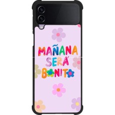 Coque Samsung Galaxy Z Flip3 5G - Silicone rigide noir Karol G Manana sera bonito