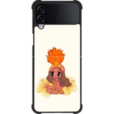 Coque Samsung Galaxy Z Flip3 5G - Silicone rigide noir Karol G Tropicoqueta