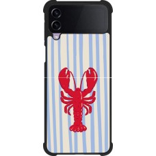 Coque Samsung Galaxy Z Flip3 5G - Silicone rigide noir Red lobster 2026