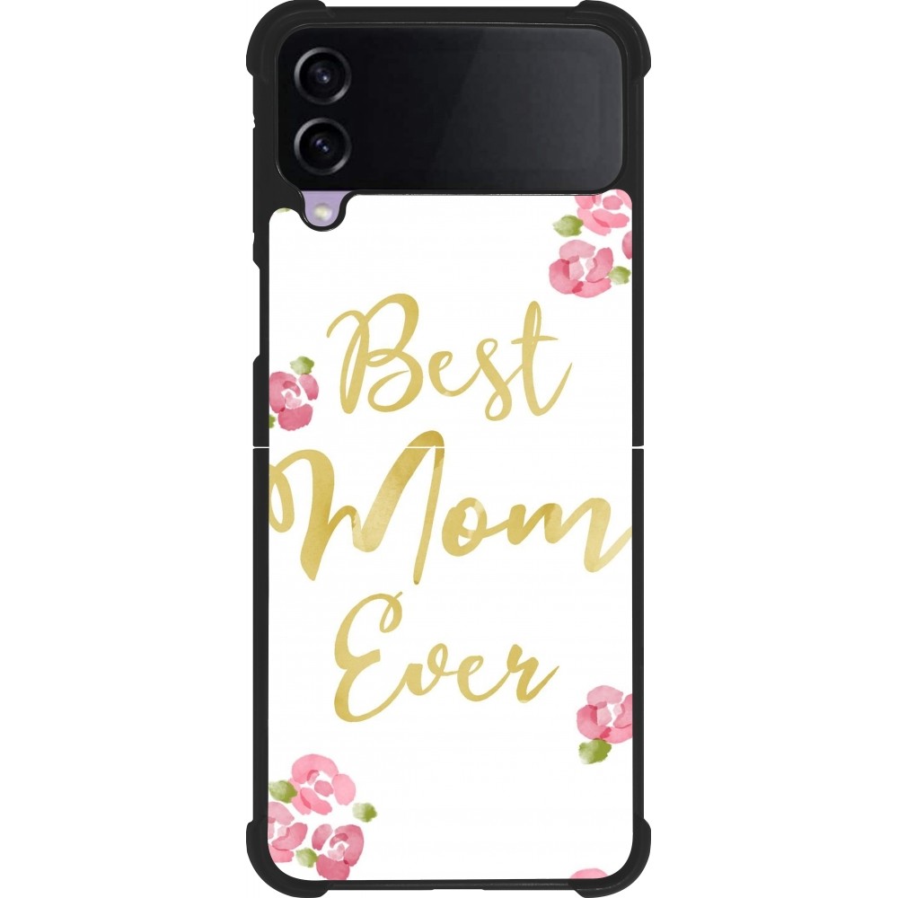 Coque Samsung Galaxy Z Flip3 5G - Silicone rigide noir Mom 2024 best Mom ever