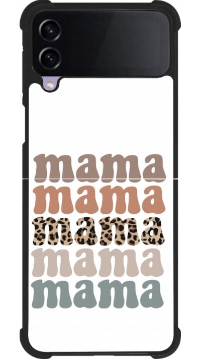 Samsung Galaxy Z Flip3 5G Case Hülle - Silikon schwarz Mom 2024 Mama animal
