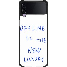 Coque Samsung Galaxy Z Flip3 5G - Silicone rigide noir Offline is the new luxury