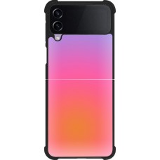 Samsung Galaxy Z Flip3 5G Case Hülle - Silikon schwarz Orange Pink Blue Gradient