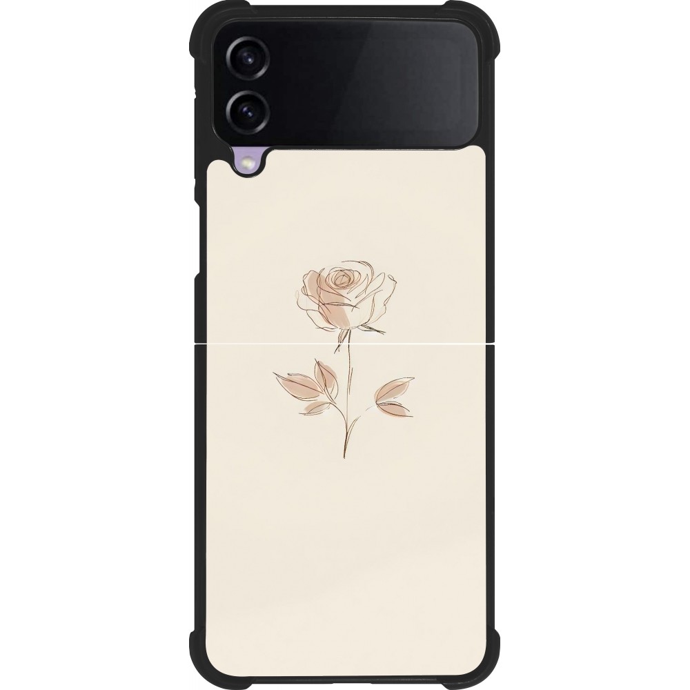 Samsung Galaxy Z Flip3 5G Case Hülle - Silikon schwarz Rosa Sand Minimalistisch