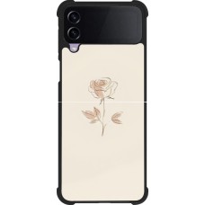 Samsung Galaxy Z Flip3 5G Case Hülle - Silikon schwarz Rosa Sand Minimalistisch