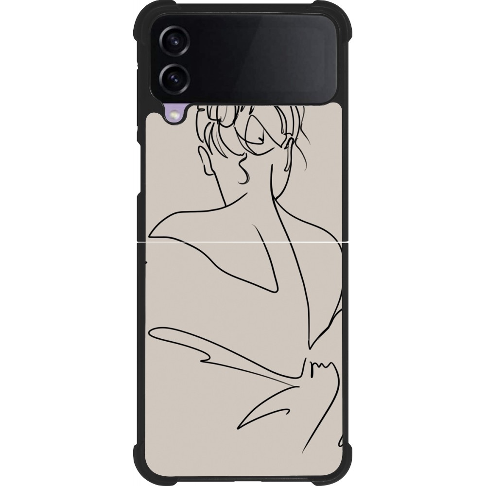 Samsung Galaxy Z Flip3 5G Case Hülle - Silikon schwarz Salnikova 05