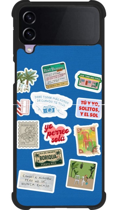 Coque Samsung Galaxy Z Flip3 5G - Silicone rigide noir Seals of the Dominican Republic DTMF