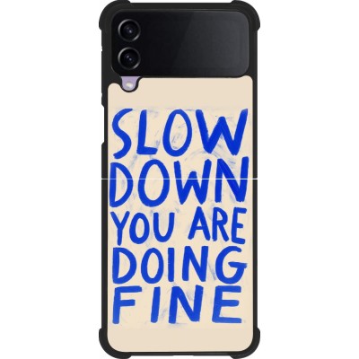 Samsung Galaxy Z Flip3 5G Case Hülle - Silikon schwarz Slow down 2026