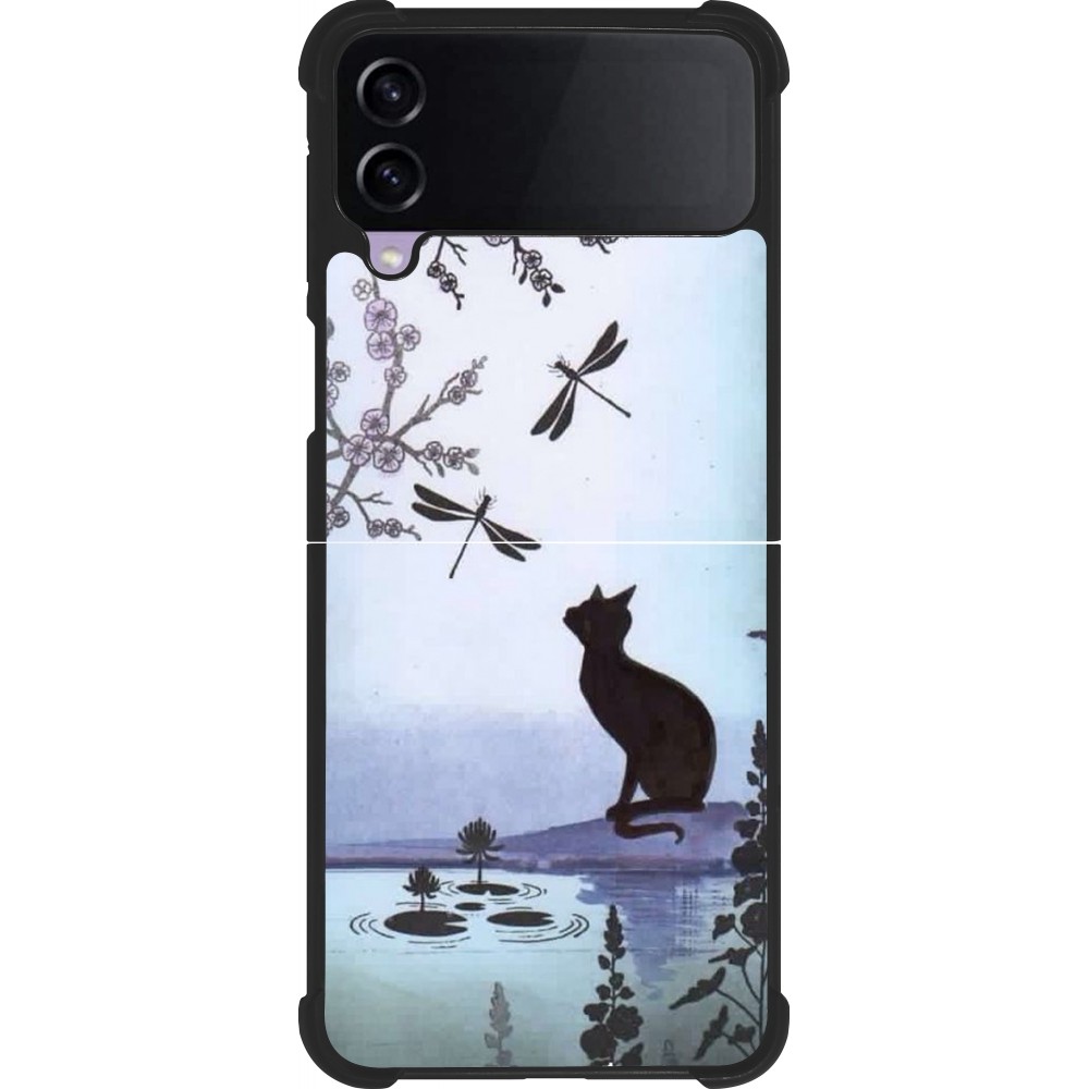 Coque Samsung Galaxy Z Flip3 5G - Silicone rigide noir Spring 19 12