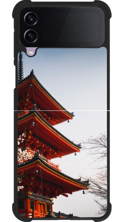 Coque Samsung Galaxy Z Flip3 5G - Silicone rigide noir Spring 23 Japan