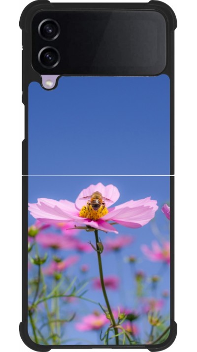 Coque Samsung Galaxy Z Flip3 5G - Silicone rigide noir Bee on a flower 2026